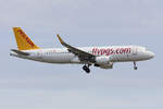Pegasus Airlines, TC-DCL, Airbus, A320-214, 01.05.2017, FCO, Roma, Italy      