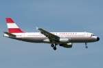 Austrian Airbus 320-214 OE-LBP im Landeanflug auf die Piste 29 in VIE.(28-05-2009)