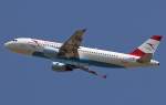 Austrian A320-214 beim Abflug aus Wien (28-5-2009)