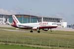 Ein Airbus A 320 der AIR BERLIN mit der Kennung D-ABDO aufgenommen am 30.05.09 am Flughafen Stuttgart.