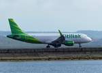 PK-GQH, Airbus A 320-214(WL), Citilink auf dem Weg zum Start in Denpasar (DPS) am 6.10.2017