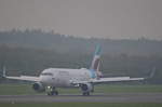 Eurowings Airbus A320 D-AEWV nach der Landung auf dem Airport Hamburg Helmut Schmidt am 19.10.17