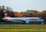 Swiss, Airbus A 320-214, HB-IJI, TXL, 30.10.2017