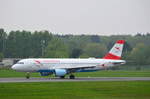 Austrian Airbus A320 OE-LBS Waldviertel bein der Landung am Airport Hamburg Helmut Schmidt am 30.04.18