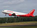 Air Berlin A 320-214 D-ALTL beim Start in Berlin-Tegel am 26.07.2009