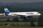 Condor, D-AICC, Airbus, A 320-212, ~ weiß-blaue TC-Lkrg., MUC-EDDM, München, 05.09.2018, Germany