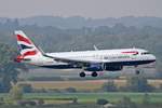 British Airways, G-EUYP, Airbus, A 320-232 sl, MUC-EDDM, München, 05.09.2018, Germany