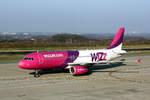 Wizz Air HA-LPJ Airbus A320-232  Dortmund Wickede am 14.01.2018.