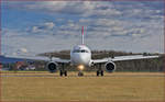 Austrian OE-LBK; Airbus A320; Maribor Flughafen MBX, Trainingsflug; 12.2.2020