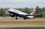 British Airways, Airbus A 320-232, G-EUYO, TXL, 05.07.2020