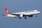 Turkish Airlines, TC-LSL, Airbus A321-271NX. Köln-Bonn (EDDK), 13.02.2022.