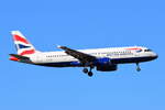 G-EUUL , British Airways , Airbus A320-232 , 12.03.2022 , Berlin-Brandenburg  Willy Brandt  , BER ,