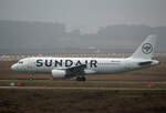 Sundair, Airbus A 320-214, 9A-SHO, BER, 15.01.2022