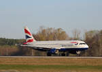 British Airways, Airbus A 320-232, G-EUUK, BER, 17.04.2022