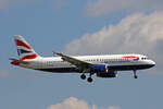 British Airways, G-EUYM, Airbus A320-232, msn: 4791, 10.Juli 2022, ZRH Zürich, Switzerland.