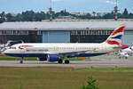 British Airways, G-BUSJ, Airbus A320-211, msn: 109, 11.Juni 2008, GVA Genève, Switzerland.