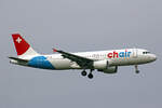 Chair Airlines, HB-JOP, Airbus A320-214, msn: 3374, 10.April 2023, ZRH Zürich, Switzerland.