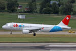 Chair Airlines, HB-JOP, Airbus A320-214, msn: 3374, 02.Juli 2023, ZRH Zürich, Switzerland.