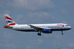 British Airways, G-EUUY, Airbus A320-232, msn: 3607, 13.Juli 2023, MXP Milano Malpensa, Italy.
