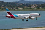 Eurowings, D-AEWL, Airbus A320-214, msn: 7263, 27.Juni 2025, CFU Corfu, Greece.