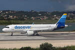 Discover Airlines, D-AIUV, Airbus A320-214, msn: 7174, 22.Mai 2025, CFU Corfu, Greece.