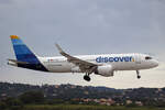 Discover Airlines, D-AIUV, Airbus A320-214, msn: 7174, 22.Mai 2025, CFU Corfu, Greece.