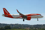easyJet Europe, OE-ICD, Airbus A320-214, msn: 7104, 25.Mai 2025, CFU Corfu, Greece.