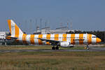 Condor, D-AICU, Airbus A320-214, msn: 3767,  Yellow Sunshine , 11.August 2025, FRA Frankfurt, Germany.
