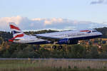 British Airways, G-EUUF, Airbus A320-232, msn: 1814, 05.September 2025, ZRH Zürich, Switzerland.