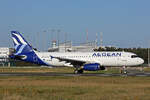 Aegean Airlines, SX-DVW, Airbus A320-232,  Nikos Kazantzakis , 11.August 2025, FRA Frankfurt, Germany.