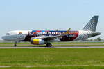 Vueling Airbus A320-232 EC-MQE beim Start in Amsterdam 28.4.2026