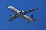 OE-LBY, Airbus A320-214, von Austria Airlines, gesehen �ber Wien. 03.05.2026
