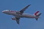 9H-IHD  Airbus A320-232, von Lauda Europe, aufgenommen �ber Wien.