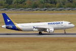 Medsky Airways Airbus A320-214 9H-MSA bei der Landung in D�sseldorf 2.8.2026