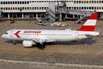 Austrian Airlines Airbus A320-214 OE-LBO rollt zum Gate in D�sseldorf 2.8.2026