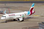 Eurowings Airbus A320-214 D-AEWP rollt zum Gate in D�sseldorf 2.8.2026