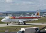 Iberia, EC-HKU, Airbus A 320-200 (Laguna Negra), 2010.04.10, FRA, Frankfurt, Germany