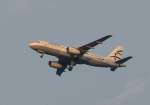 Aegean A 320-232 SX-DVR im Landeanflug auf Korfu am Abend des 17.07.2010
