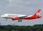 Air Berlin, D-ALTE (aktuelle AB-Lackierung), Airbus A 320-200, 2010.08.28, DUS, Dsseldorf, Germany