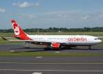 Air Berlin, D-ALPG (aktuelle AB-Lackierung), Airbus A 330-200, 2010.06.11, DUS, Dsseldorf, Germany
