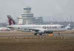 Qatar Airways A 320-232 A7-AHF am 20.03.2011 auf dem Flughafen Berlin-Tegel