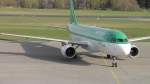 Aer Lingus brachte Ski Gste aus London (Gatwick) nach Friedrichshafen.