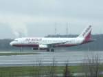 Ein Air Berlin Airbus A 320 beim Start in Dsseldorf Airport am 22.03.2008