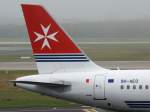 Air Malta, 9H-AEO  Isla Citta Invicta , Airbus A 320-200 (Seitenleitwerk/Tail), 13.11.2011, DUS-EDDL, Dsseldorf, Germany
