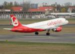 Air Berlin A 320-214 D-ABFT beim Start in Berlin-Tegel am 15.04.2012