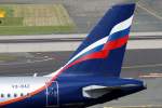 Aeroflot, VQ-BAZ  V.Obruchev , Airbus, A 320-200 (Seitenleitwerk/Tail), 11.08.2012, DUS-EDDL, Dsseldorf, Germany 