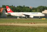 Turkish Airlines A 320-232 TC-JPE kurz vor dem Start in Berlin-Tegel am 09.06.2012
