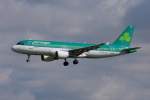 Aer Lingus, EI-DEK  St. Eunan , Airbus A 320-214 im Landeanflug in MUC aus Dublin (DUB) 27.08.2012