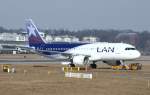 LAN Airlines Chile,D-AVVZ,Reg.CC-BFI,(c/n5483),Airbus A320-214,27.02.2013,XFW-EDHI,Hamburg-Finkenwerder,Germany