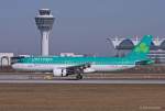 Aer Lingus, EI-DVF  St.Jarlath , A320-214 bei der Landung in MUC aus Cork (ORK) 16.03.2013
